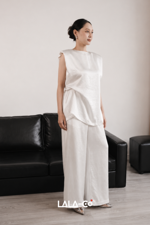 Wrapped in soft white silk